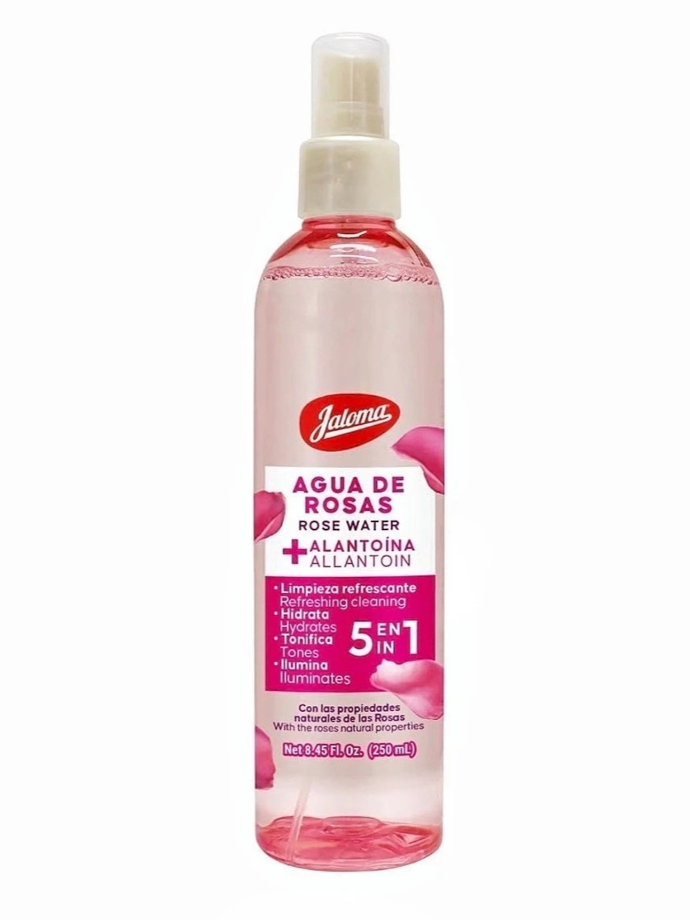 Jaloma Agua de Rosas Rose Water + Allantoin 5 in 1 Toner Pink 250 mL / 8.45 oz